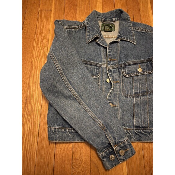 Vintage Ralph Lauren Polo Country Denim Jacket Blue Jean 90s 80s Size M - Picture 5 of 8